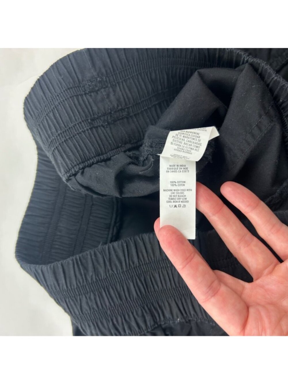 Aerie Black Lightweight Canvas Pull On Wide Leg Cargo Pant S - Picture 5 of 7